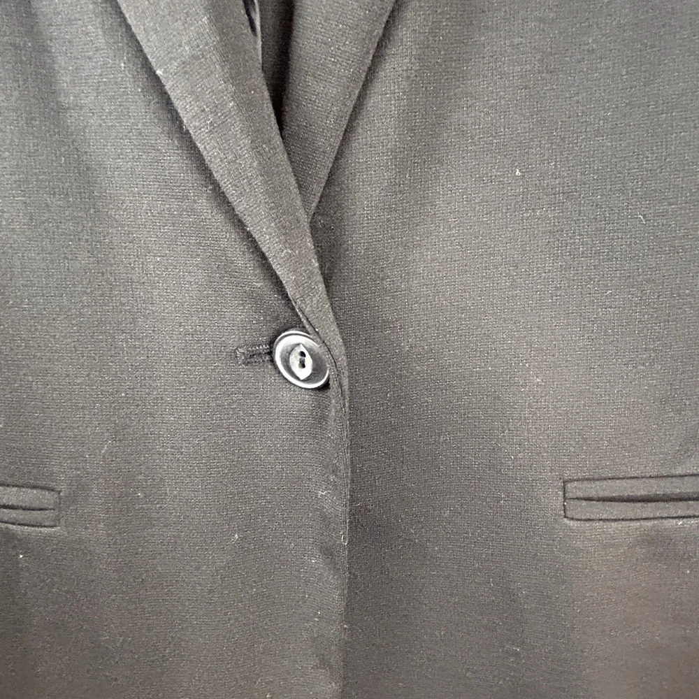 LC Lauren Conrad Womens Black Single‎ Button 3/4 Sleeve Knit Blazer XL